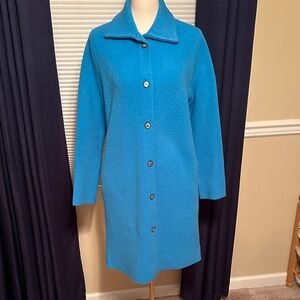 Talbots Vibrant Blue Teddy Jacket/Cardigan